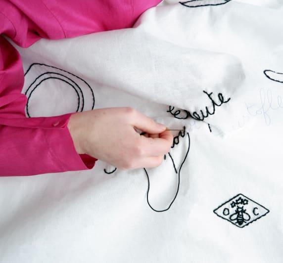christofle tablecloth for 6 people - sarah espeute for christofle 3