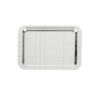 christofle silver-plated rectangular tray - 22 x 16 cm 0