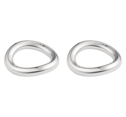 christofle set of 2 knife / chopstick rests vertigo ss silver plated 04222588000001 0