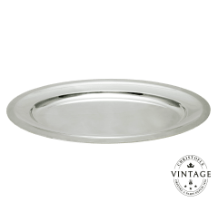 christofle vintage silvered oval serving tray 1