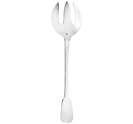 christofle salad serving fork cluny  silver plated 3