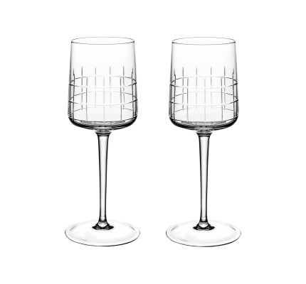 christofle set of 2 crystal water glasses 0