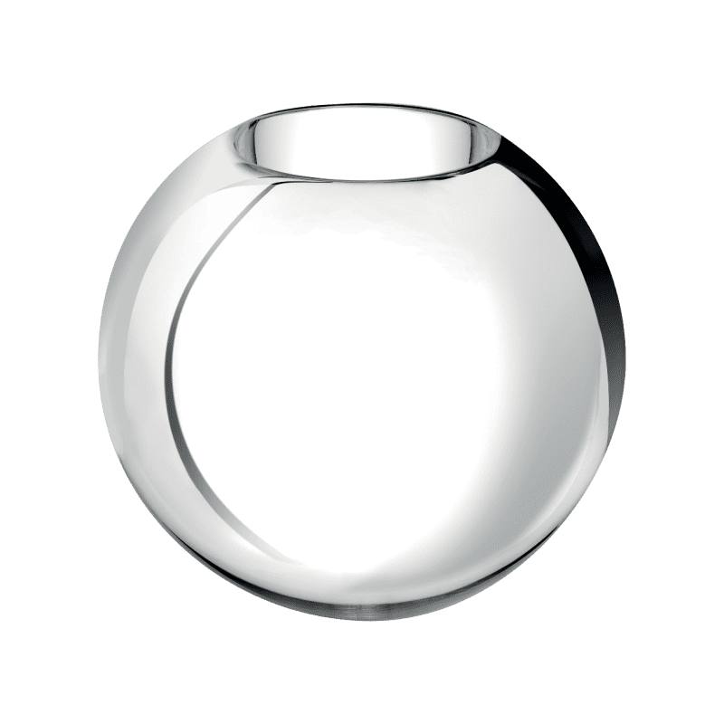 Metallized Glass Vase, Medium