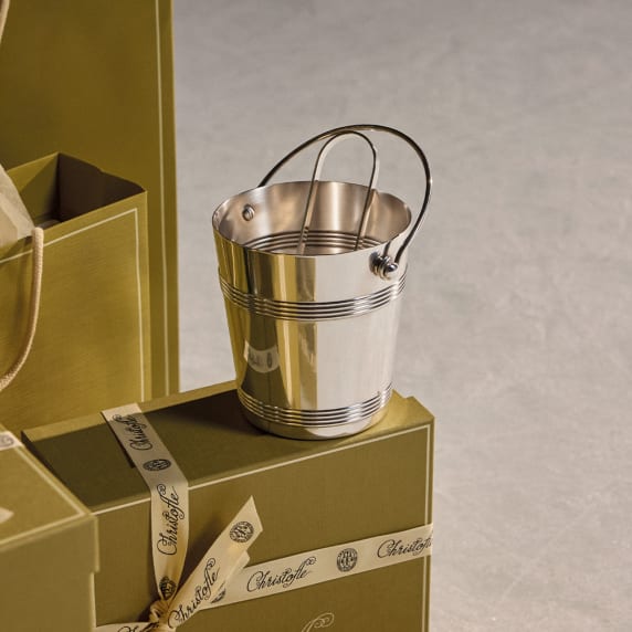 Silvered Biarritz Ice Bucket Vintage