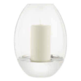 christofle Large Size Hurricane in Stainless Steel and Crystal