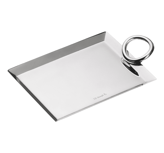 christofle business card tray vertigo  silver plated 0