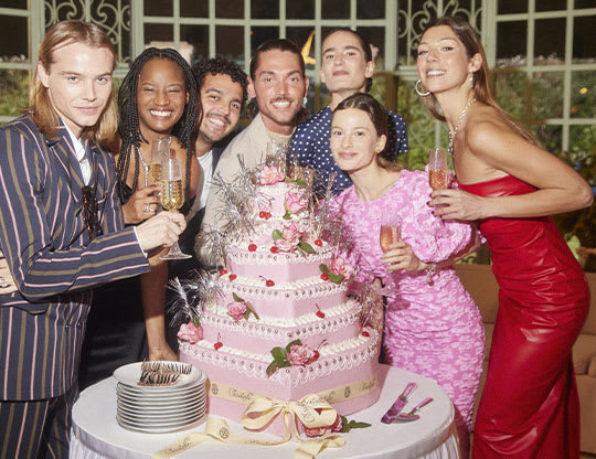 Celebrating with friends and family