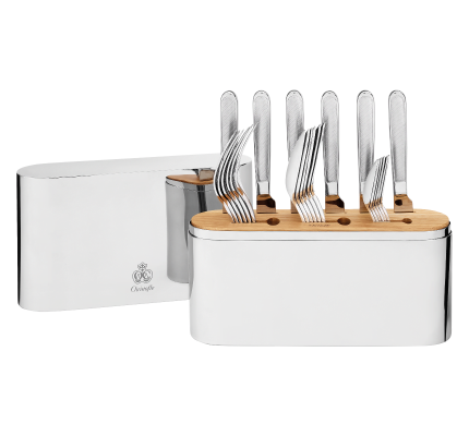 christofle flatware set for 6 people (24 pieces) concorde  stainless st 0