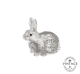 christofle Silvered Vintage Sitting Rabbit