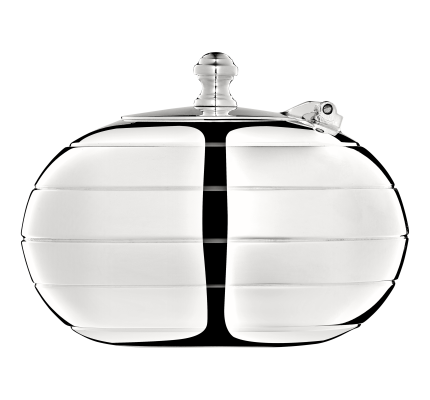 Silver-Plated Ashtray with Lid