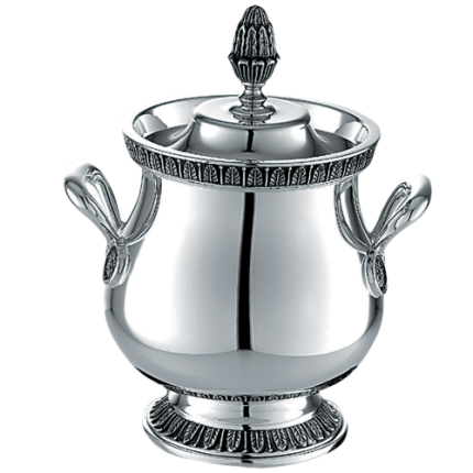 christofle sugar bowl malmaison  silver plated 1