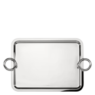 Rectangular tray with handles 43x31cm Vertigo  Silver plated