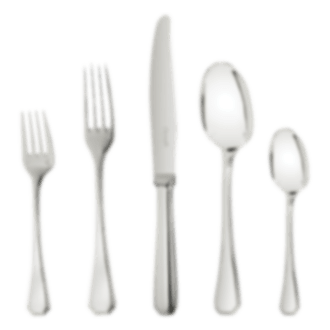 christofle ensemble individuel (5 pièces) en métal argenté 1