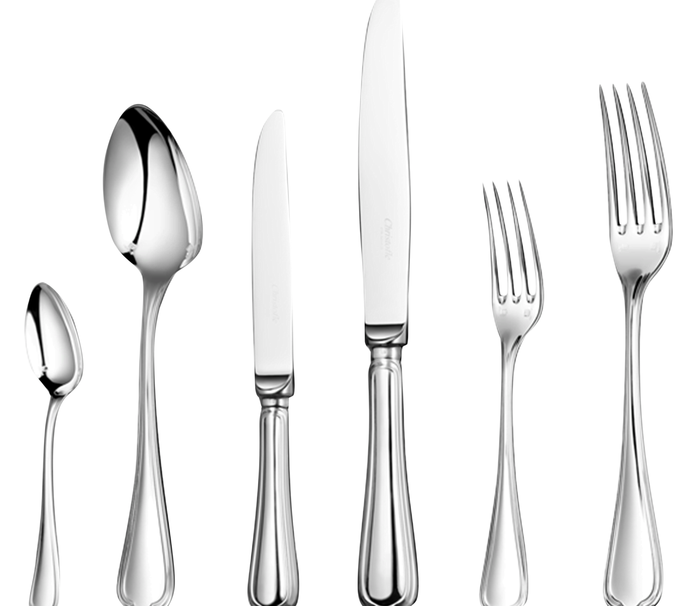 christofle flatware set for 6 people (36 pieces) spatours  silver plate 1