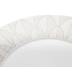 christofle porcelain dinner plate platinum finish 1