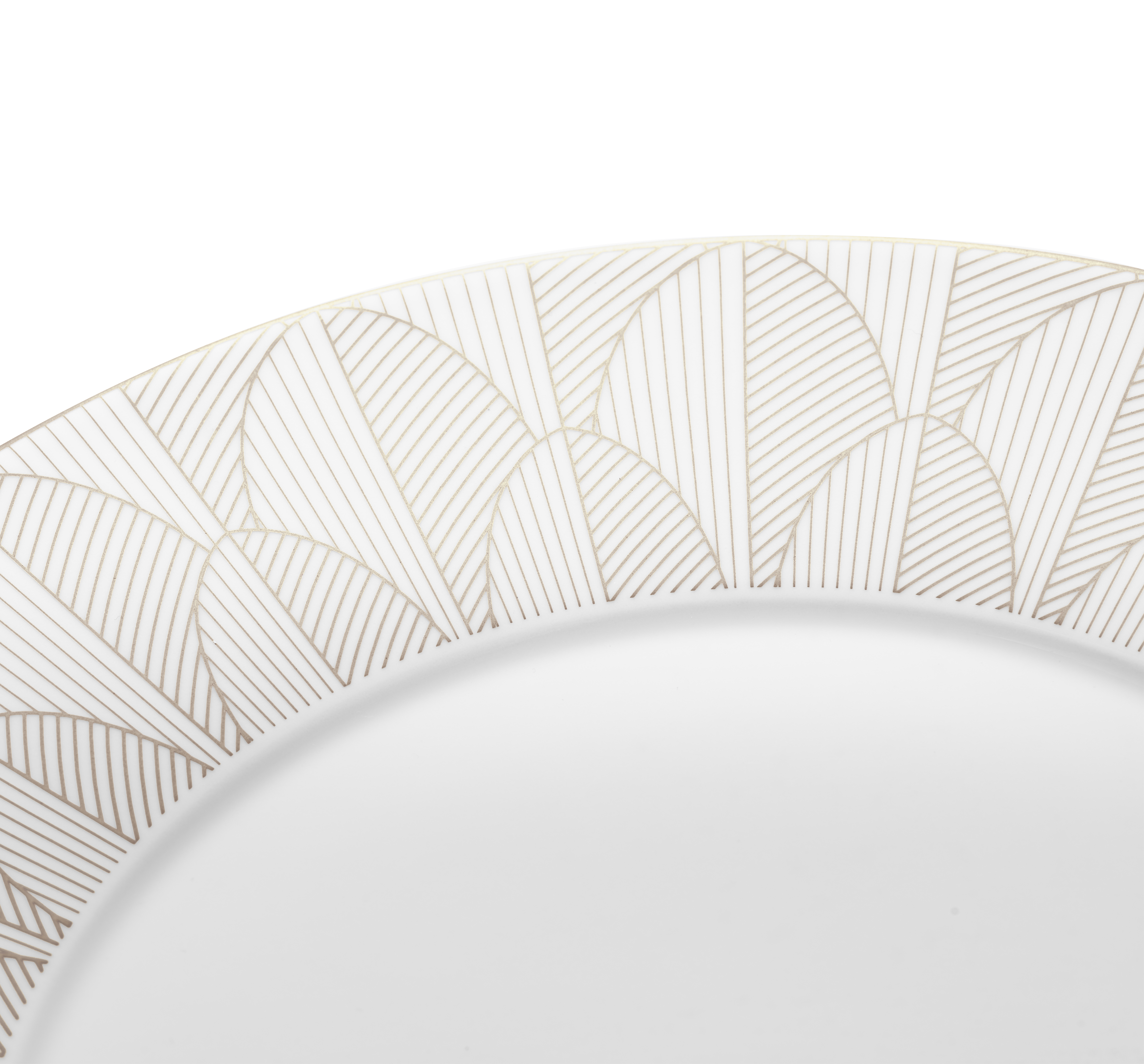 christofle porcelain dinner plate platinum finish 1