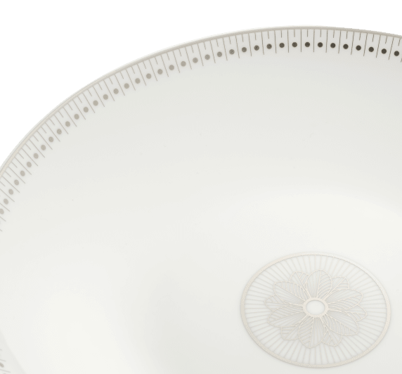 christofle porcelain open vegetable dish platinum finish 2