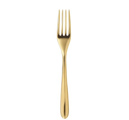 christofle gold stainless steel table fork 2