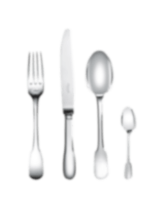 christofle 24-piece silver-plated flatware set with chest 1