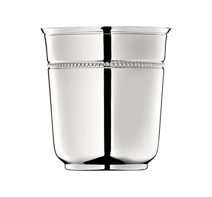 christofle baby cup perles  silver plated 1
