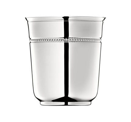 christofle baby cup perles  silver plated 2