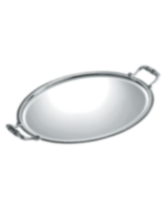 Oval tray with handles Malmaison  Silver plated