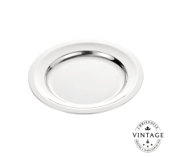 christofle vintage silvered round plate - 11 in 1