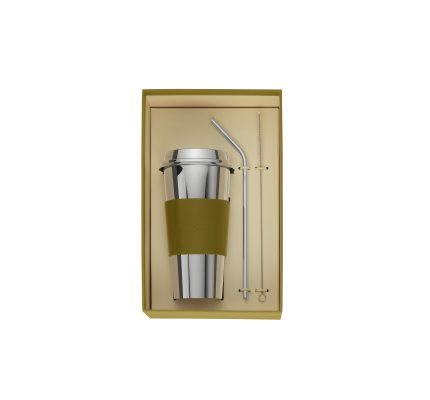 Stainless Steel Coffee Cup Imperial Green