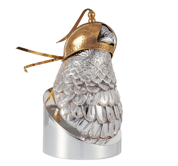 christofle hawk's head silver plated with hood - haute orfèvrerie 0