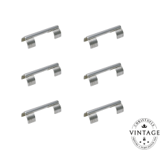 christofle vintage silvered knife holders - set of 6  1
