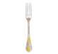 christofle partially gilded silver plated dinner fork - pink and yellow gold 1