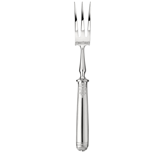christofle carving fork malmaison  silver plated 1