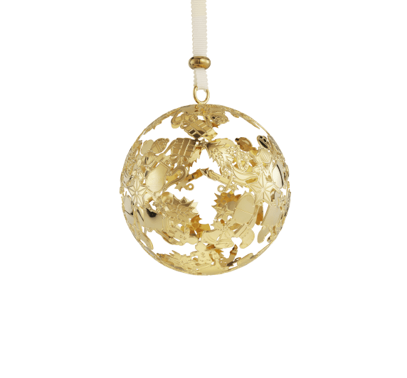 christofle silver-plated christmas ornament 2024 edition - gold 0