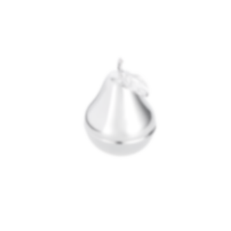 Silver-plated pear trinket box
