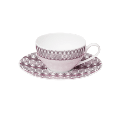 christofle porcelain tea cup & saucer 1