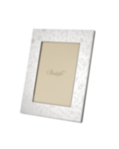 Cadre Photo Argent Massif 5x7 Pouces – Biseauté Perles – Fabriqué En Italie