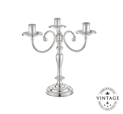 christofle candélabre 3 lumières argenté - vintage 1