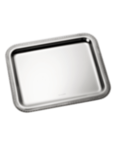 christofle silver plated rectangular tray - 20 x 16 cm  1