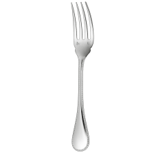 christofle fish fork perles  silver plated 3