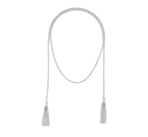 Sterling Silver Tie Necklace Chain 
