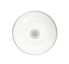 christofle porcelain soup cereal bowl platinum finish 1