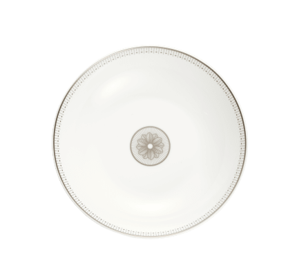 christofle porcelain soup cereal bowl platinum finish 1