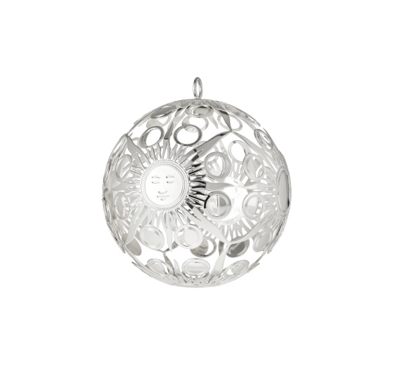christofle silver-plated christmas ornament 2023 edition - silver 2