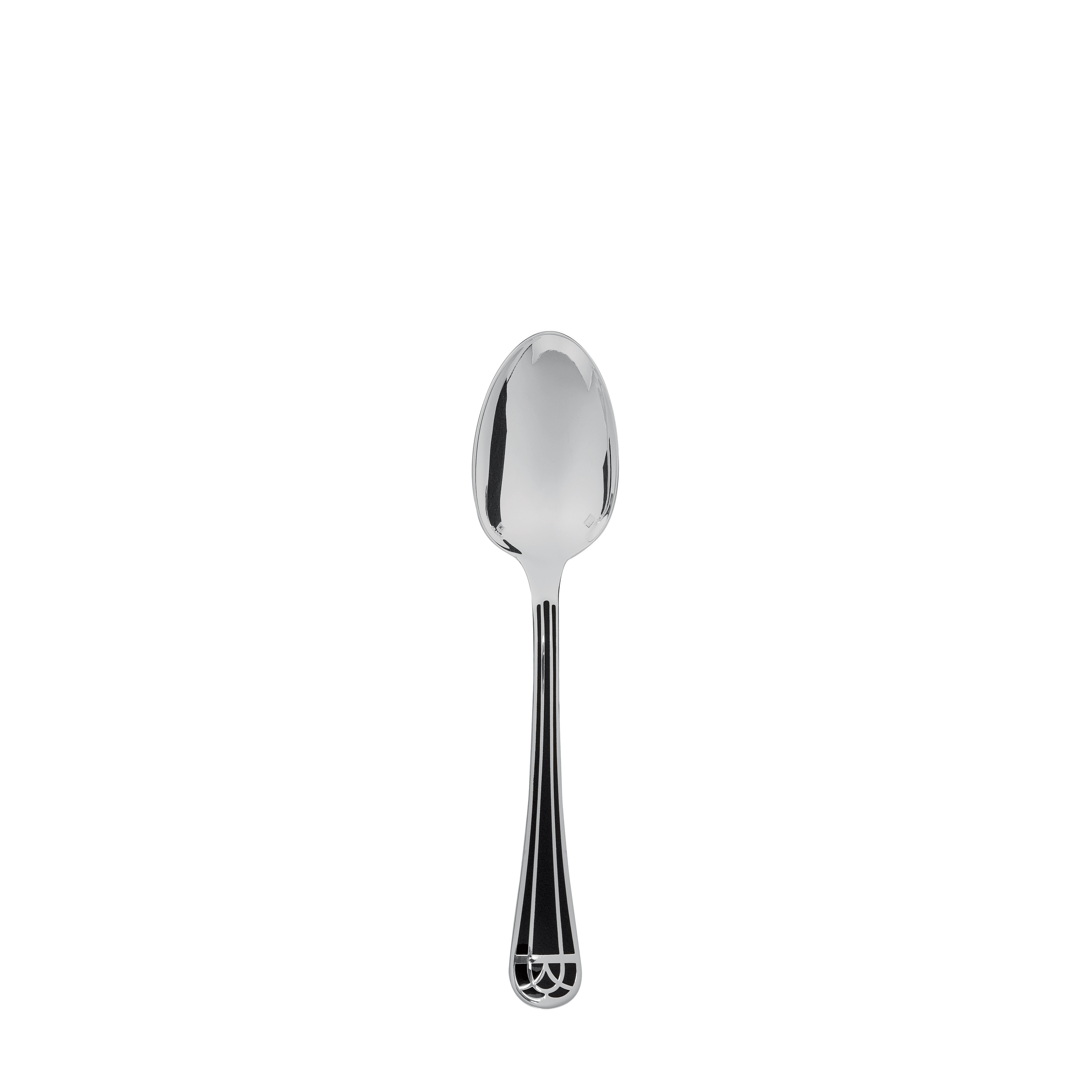 christofle silver-plated dessert spoon - talisman black 1