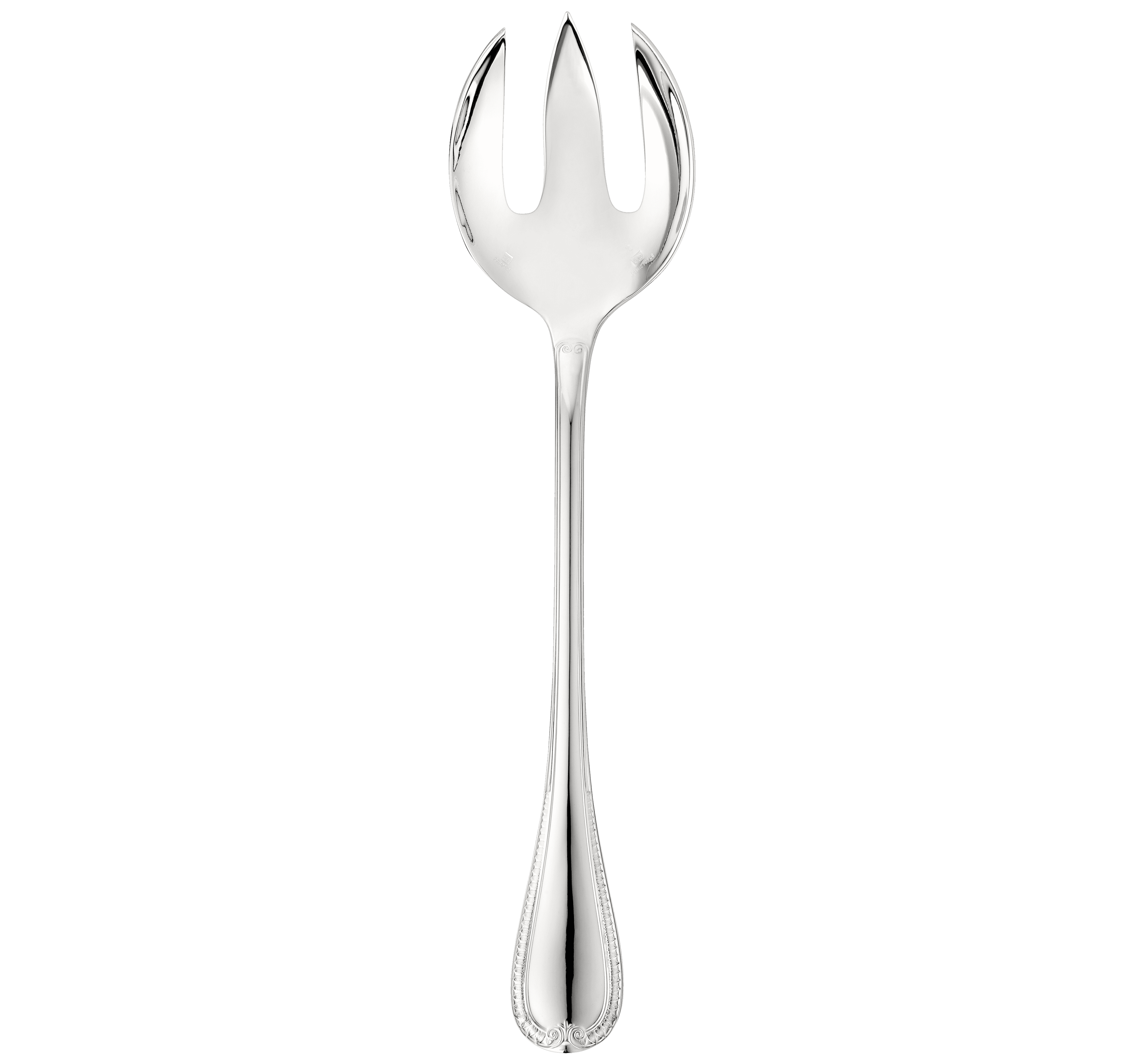 christofle silver-plated salad serving fork 1