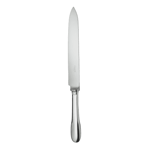 Couteau à découper en métal argenté