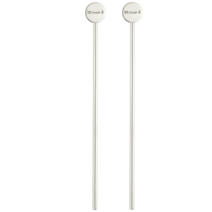 christofle set of 2 cocktail stirrers uni  silver plated 3