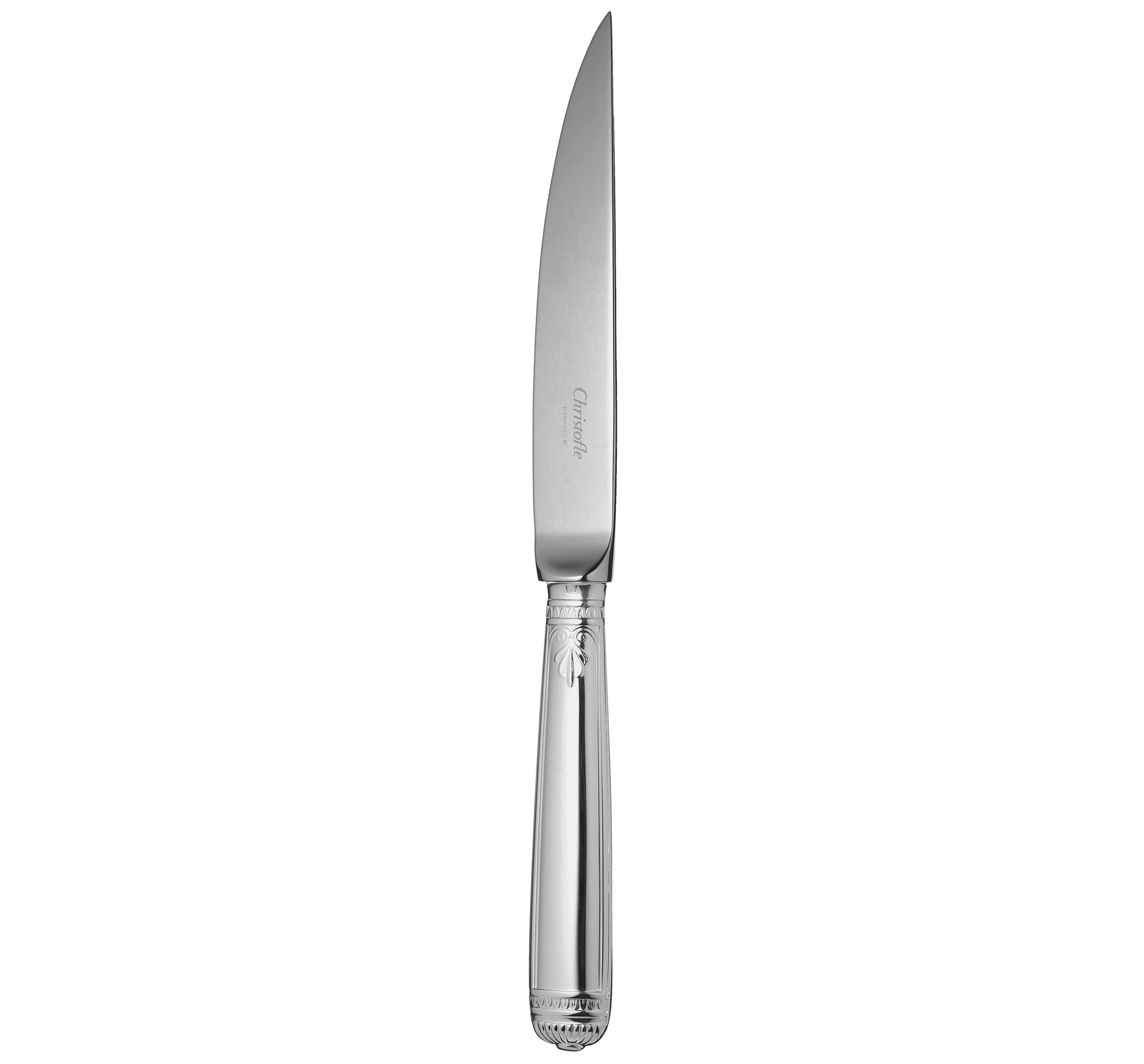 Couteau à steak en métal argenté Malmaison