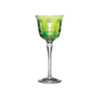 christofle Lime Crystal Wine Glass