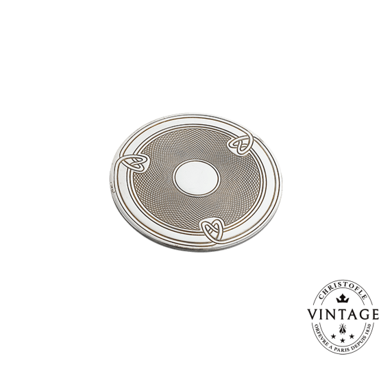 Glass Coaster, Silverware - Vintage